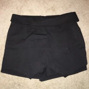 Black envelope skirt